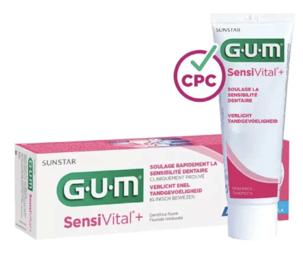 GUM SENSIVITAL+ Dentifrice Fluoré 75ml