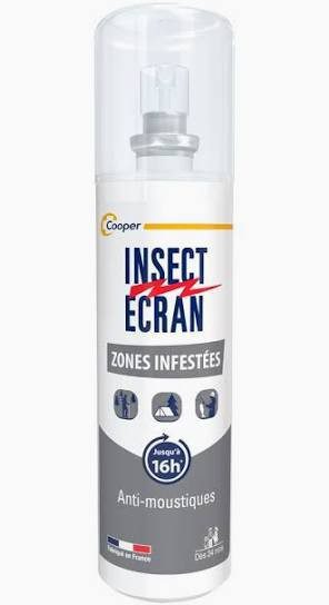 Insect Ecran - Anti-Moustiques Spray Répulsif Peau Zones Infestées 100 ml