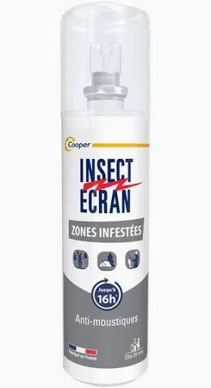 Insect Ecran - Anti-Moustiques Spray Répulsif Peau Zones Infestées 100 ml
