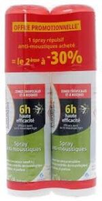 Parasido - Spray anti-moustiques zones tropicales et à risques - lot de 2 sprays de 100 ml