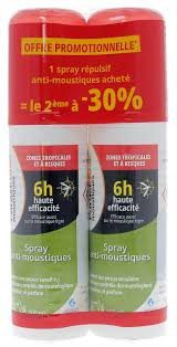 Parasido - Spray anti-moustiques zones tropicales et à risques - lot de 2 sprays de 100 ml