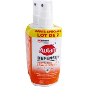 Autan - Anti-Moustiques Longue durée Lot de 2x100ml PROMO