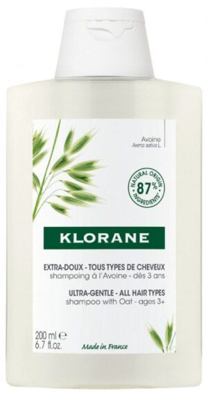 Klorane - Extra-Doux - Tous Types de Cheveux Shampoing à l'Avoine 200 m