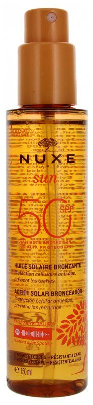 Nuxe - Sun Huile Solaire Bronzante Visage et Corps SPF50 150 ml