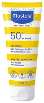 Mustela - Lait Solaire Très Haute Protection Bébé-Enfant-Famille SPF50+ 100 ml