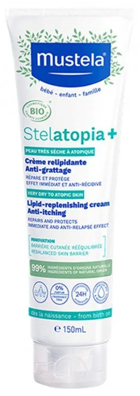 Mustela - Stelatopia+ Crème Relipidante Anti-Grattage Bio 150 ml