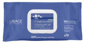 Uriage Bébé 1ères Lingettes d'Eau Nettoyante 70 Lingettes