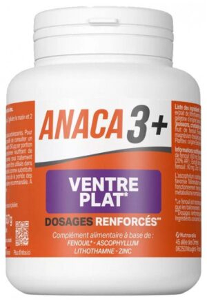 Anaca3 + - Ventre Plat 120 Gélules