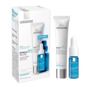 La Roche-Posay - Hyalu B5 Riche Soin Anti-Rides Réparateur Repulpant 40 ml + Sérum Concentré 10 ml Offert