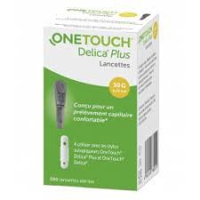 OneTouch - Delica Plus - Lancettes Fines 30G (0.32mm) - Bte/200
