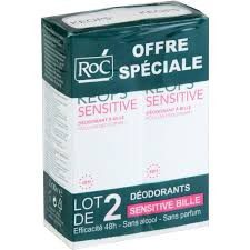 RoC - Keops Sensitive Déodorant à Bille Lot de 2 x 30 ml