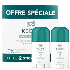 RoC - Keops Déodorant Stick Lot de 2 x 40 ml
