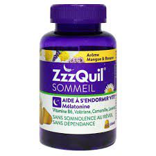 ZzzQuil - Sommeil mangue banane - 60 gommes