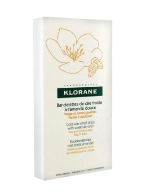 Klorane - 6 Doubles Bandelettes de Cire Froide à l'Amande Douce