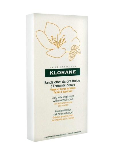 Klorane - 6 Doubles Bandelettes de Cire Froide à l'Amande Douce