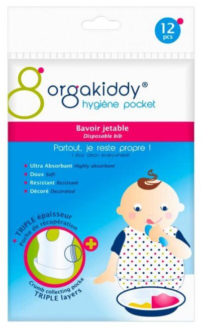 Orgakiddy - Bavoir Jetable 12 Bavoirs