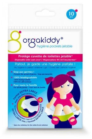 Orgakiddy - Protège Cuvette de Toilettes Jetable Extra Large 10 Protections