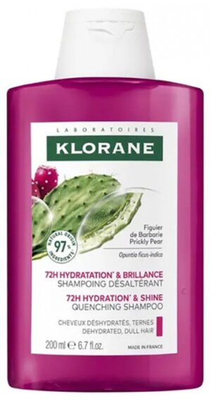 Klorane - Hydratation & Brillance - Shampoing Désaltérant au Figuier de Barbarie 200 ml