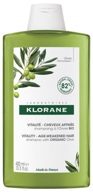 Klorane - Vitalité - Cheveux Affinés Shampoing à l'Olivier Bio 400 ml