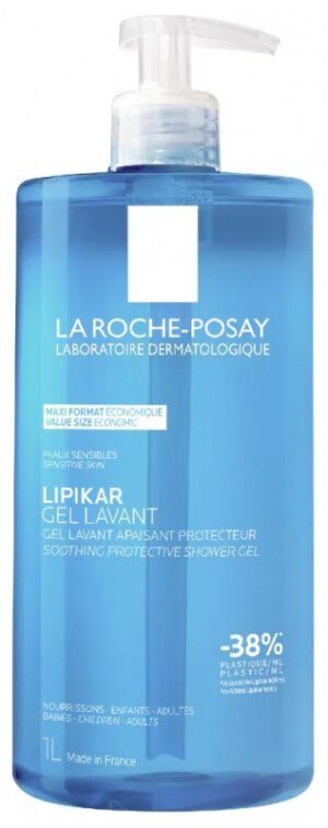 La Roche-Posay - Lipikar Gel Lavant Apaisant Protecteur 1 L