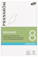 Pranarôm - Oléocaps+ 8 Drainage Bio 30 Capsules
