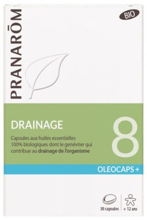 Pranarôm - Oléocaps+ 8 Drainage Bio 30 Capsules