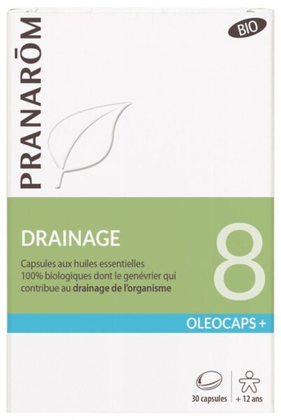 Pranarôm - Oléocaps+ 8 Drainage Bio 30 Capsules