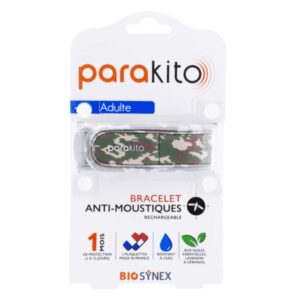 Parakito - Bracelet anti-moustiques adulte Camouflage + 2 recharges