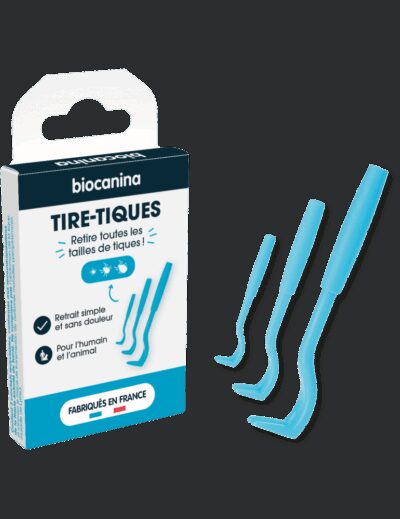 Biocanina - Lot de 3 tire-tiques humain/animal