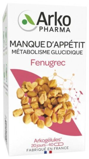 Arkopharma - Arkogélules Fenugrec 40 Gélules