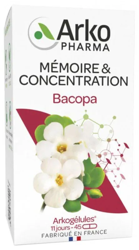 Arkopharma - Arkogélules Bacopa 45 Gélules