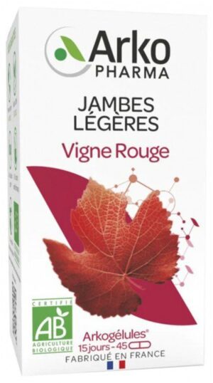 Arkopharma - Arkogélules Vigne Rouge Bio 45 Gélules