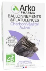 Arkopharma - Arkogélules Charbon Végétal Activé Bio 80 Gélules