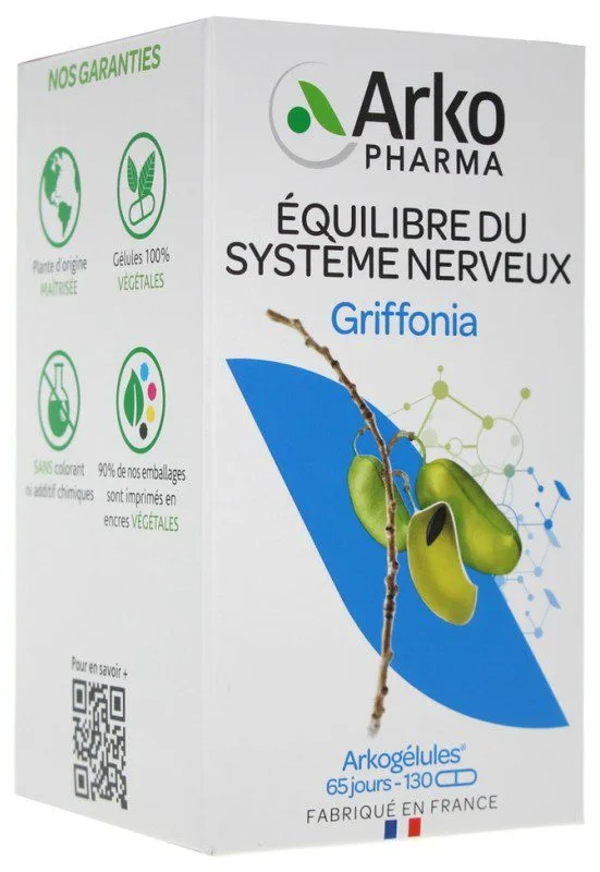 Arkopharma - Arkogélules Griffonia 150 mg 5-HTP 130 Gélules