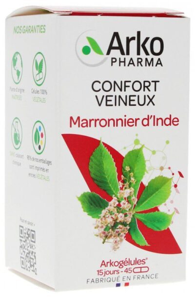 Arkopharma - Arkogélules Marronnier d'Inde 45 Gélules