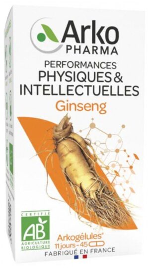 Arkopharma - Arkogélules Ginseng Bio 45 Gélules