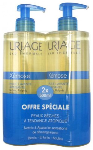 Uriage - Xémose Huile Lavante Apaisante Lot de 2 x 500 ml de Uriage / Xémose