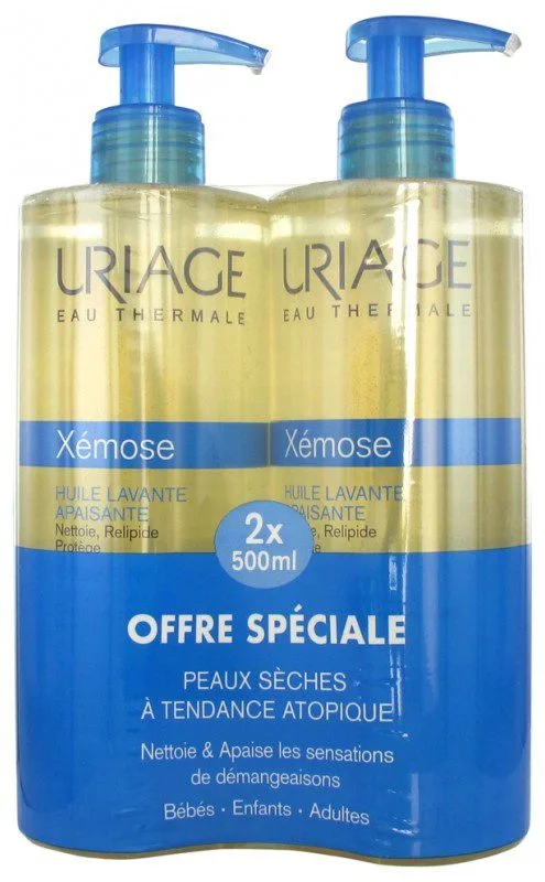 Uriage - Xémose Huile Lavante Apaisante Lot de 2 x 500 ml de Uriage / Xémose