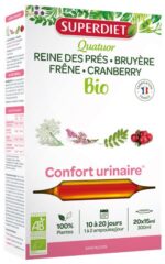 Superdiet - Quatuor Confort Urinaire Bio 20 Ampoules