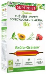 Superdiet - Quatuor Brûle-Graisse Bio 20 Ampoules