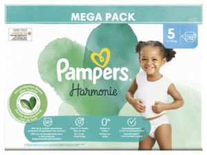 Pampers - Harmonie 70 Couches Taille 5 (11-16 kg)