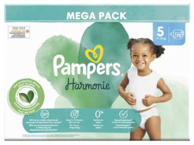Pampers - Harmonie 70 Couches Taille 5 (11-16 kg)
