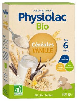 Physiolac - Bio Céréales Vanille Dès 6 Mois 200 g
