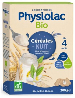 Physiolac - Bio Céréales Nuit Dès 4 Mois 200 g