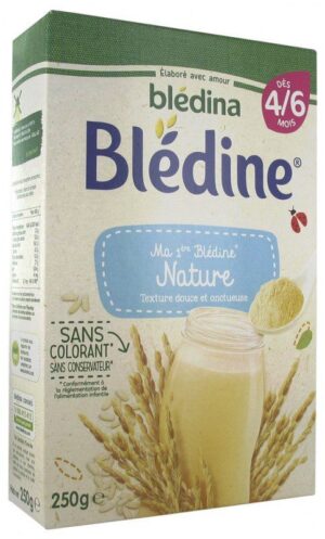 Blédina - Ma 1ère Blédine Nature dès 4/6 Mois 250 g
