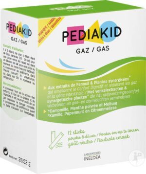 Pediakid - Bebe Gaz Aux Extraits Naturels De Plantes X12 Sticks