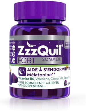 ZzzQuil - 30 gummies FORT aide au sommeil