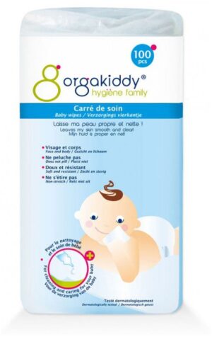 Orgakiddy - Carrés de Soin 100 Unités