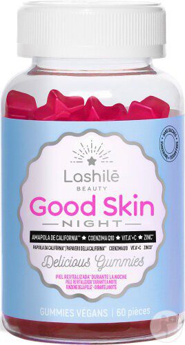 Lashilé - Gummies good skin night peau revitalisée 60 pièces