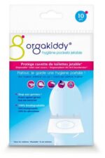 Orgakiddy - Protège Cuvette de Toilettes Jetable 10 Sachets Individuels